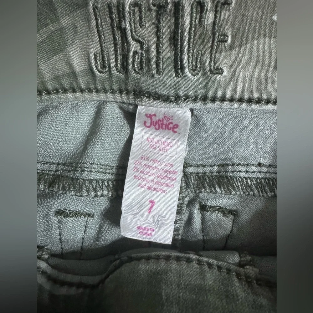 Justice Camo Cargo Pant Girls Size 7